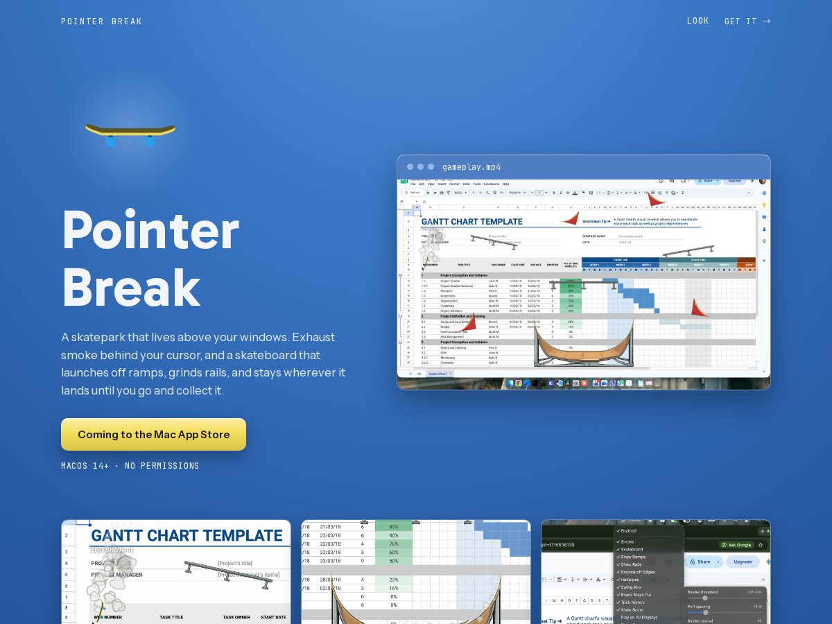 Landing-page snapshot of pointerbreak.com