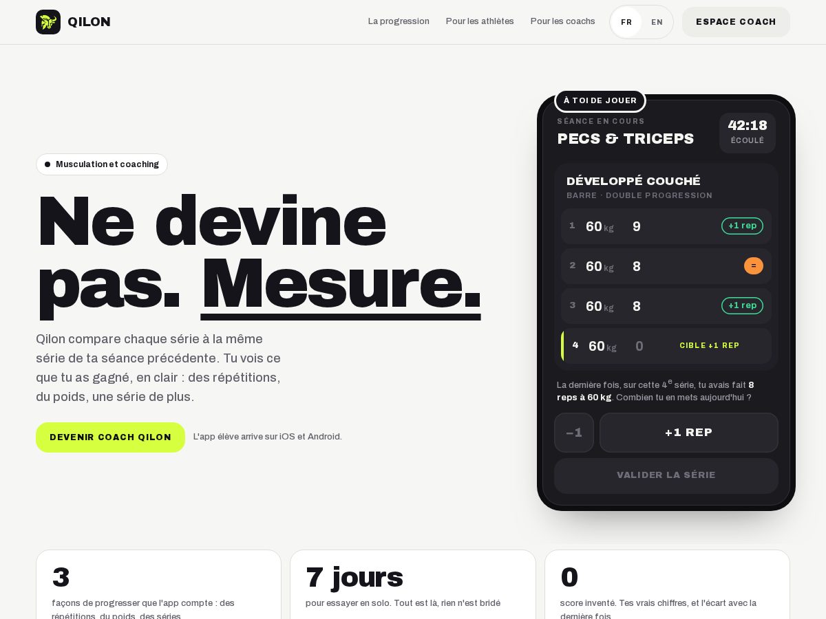 Landing-page snapshot of qilon.app