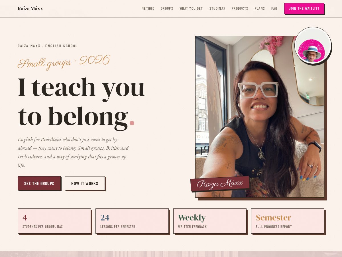 Landing-page snapshot of raizamaxx.com