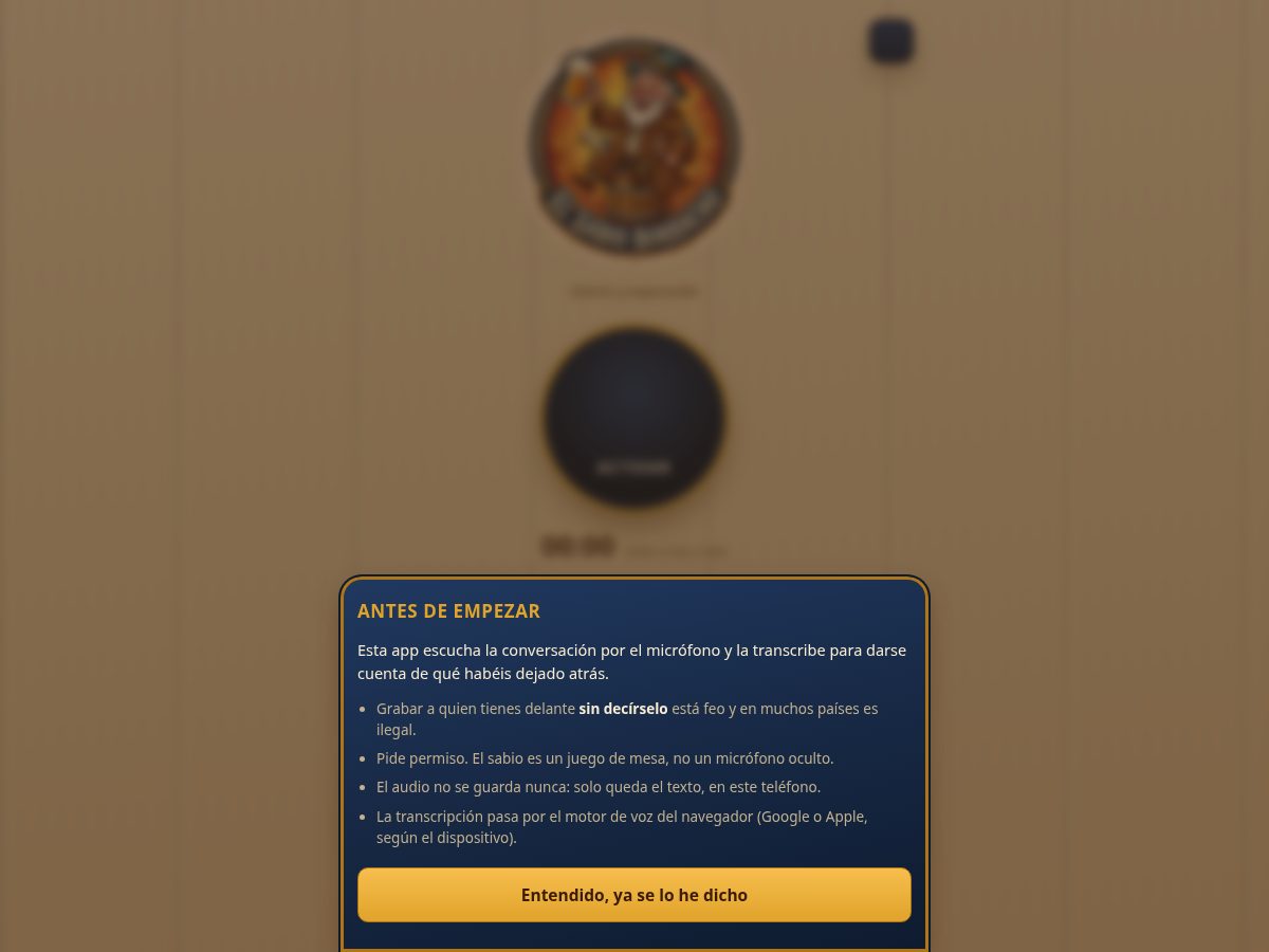 Landing-page snapshot of sabioborracho.com