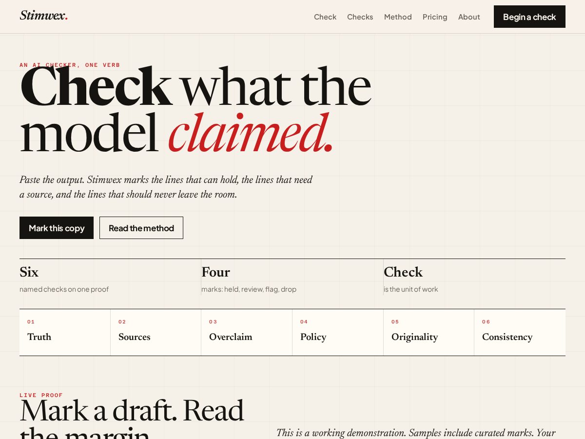 Landing-page snapshot of stimwex.com