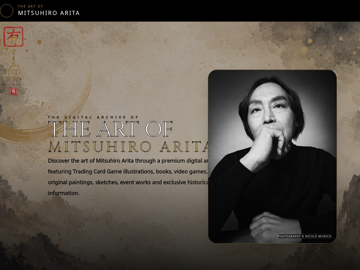 Landing-page snapshot of theartofmitsuhiroarita.com