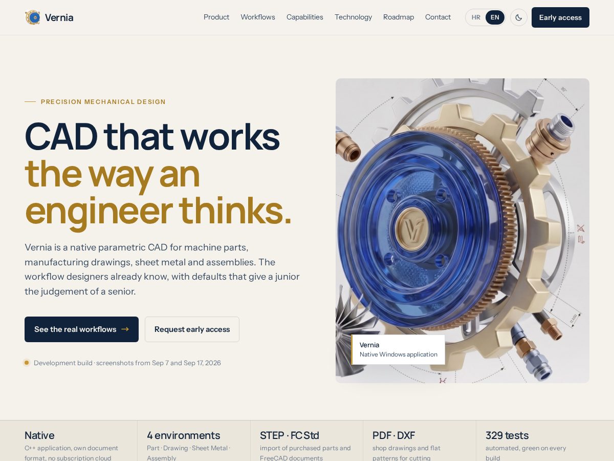 Landing-page snapshot of vernia.dev