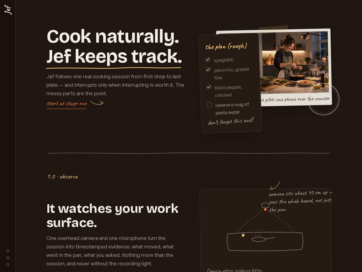 Landing-page snapshot of yesjef.com