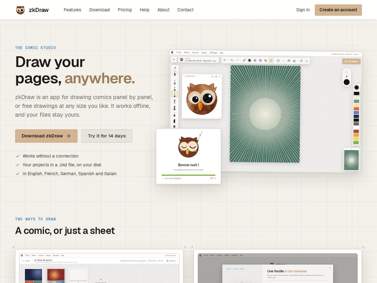 Landing-page snapshot of zkdraw.com