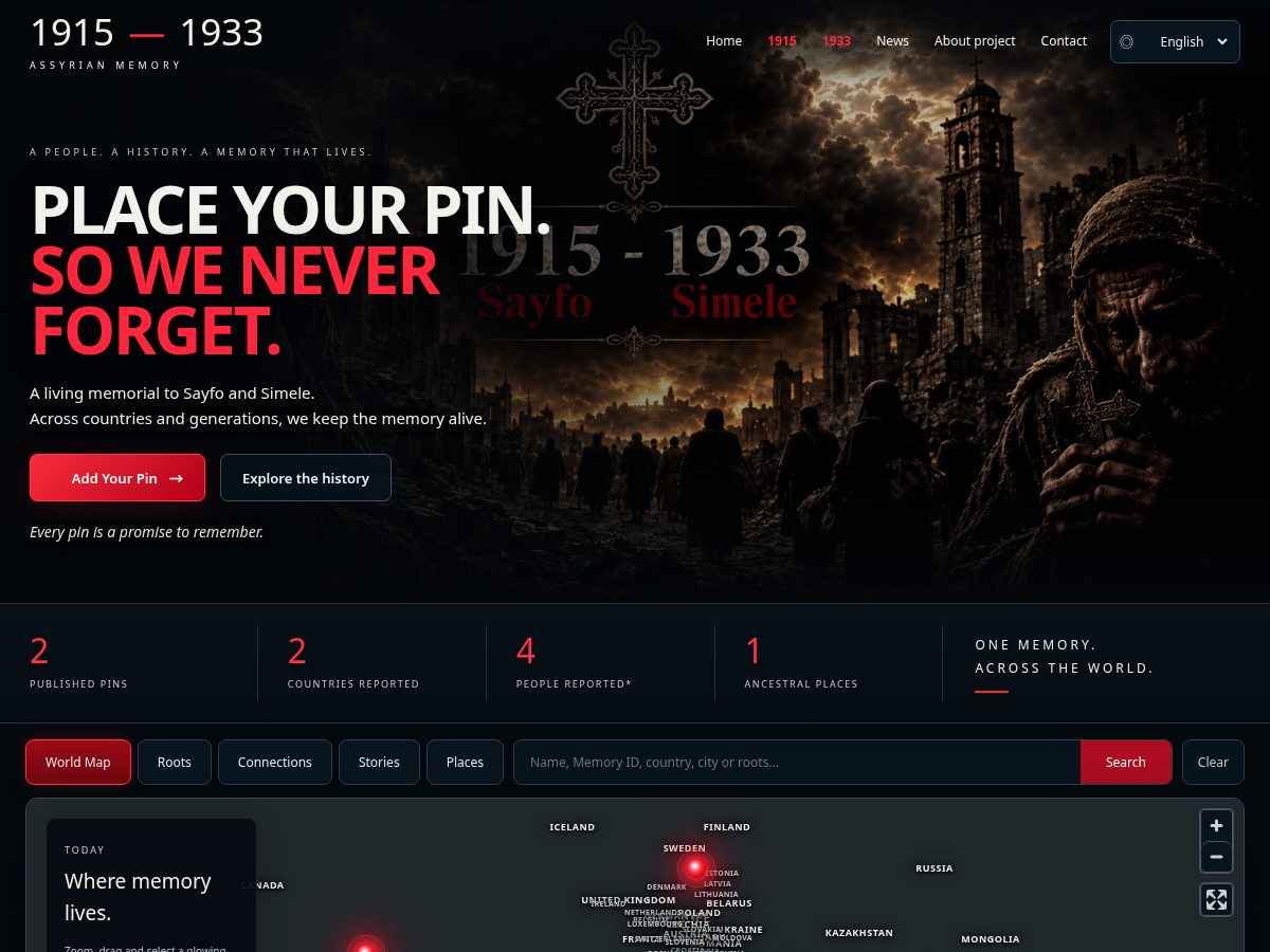 Landing-page snapshot of 1915-1933.com