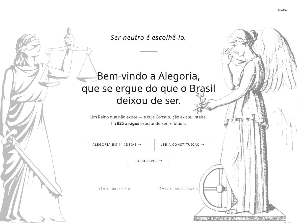 Landing-page snapshot of alegoria.site
