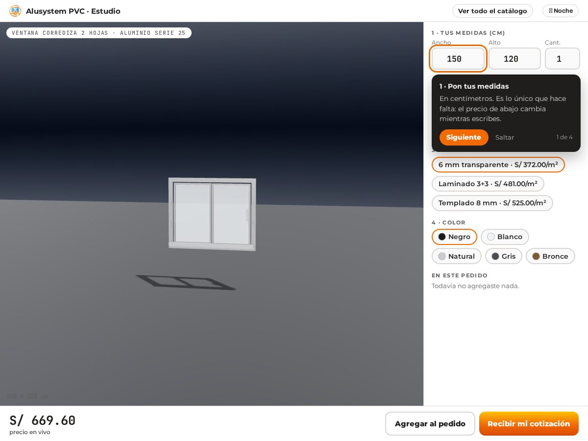Landing-page snapshot of alusystempvc.com