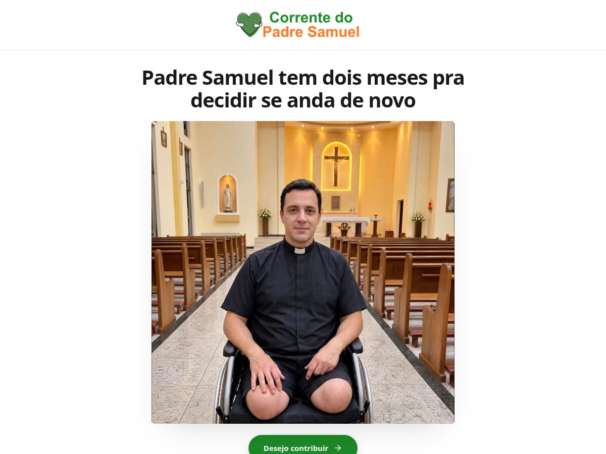 Landing-page snapshot of avancecomsamuel.life