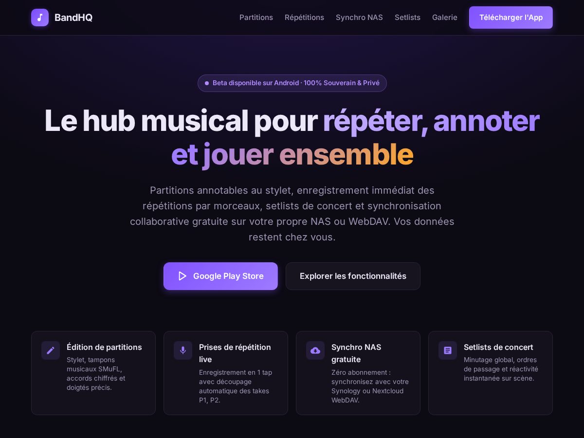 Landing-page snapshot of bandhq.net