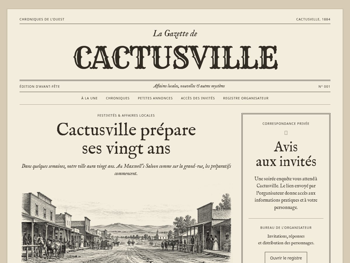 Landing-page snapshot of cactusville.online