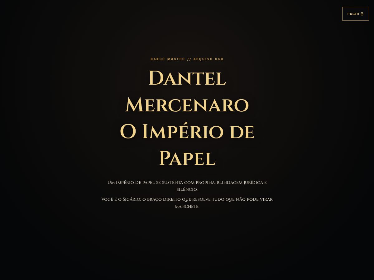 Landing-page snapshot of dantel-mercenaro.com