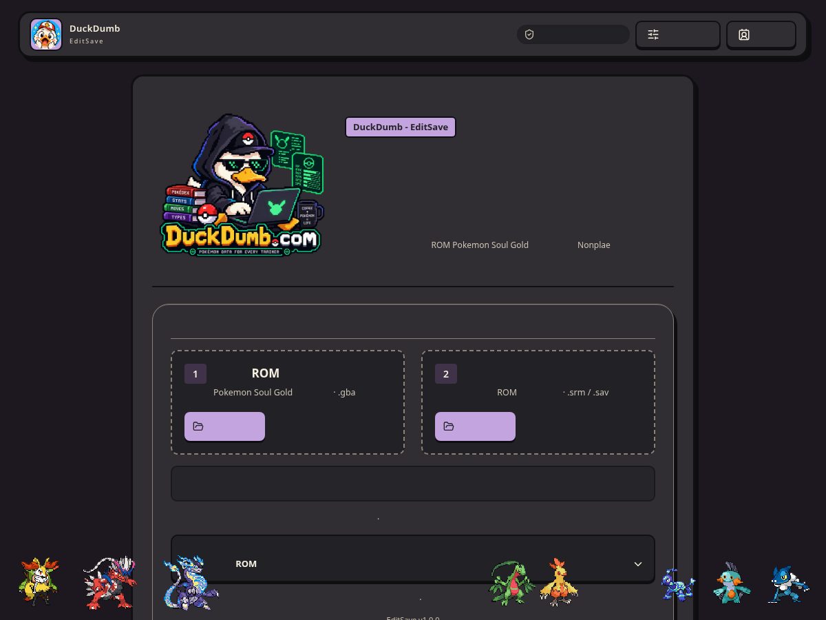 Landing-page snapshot of duckdumb.com
