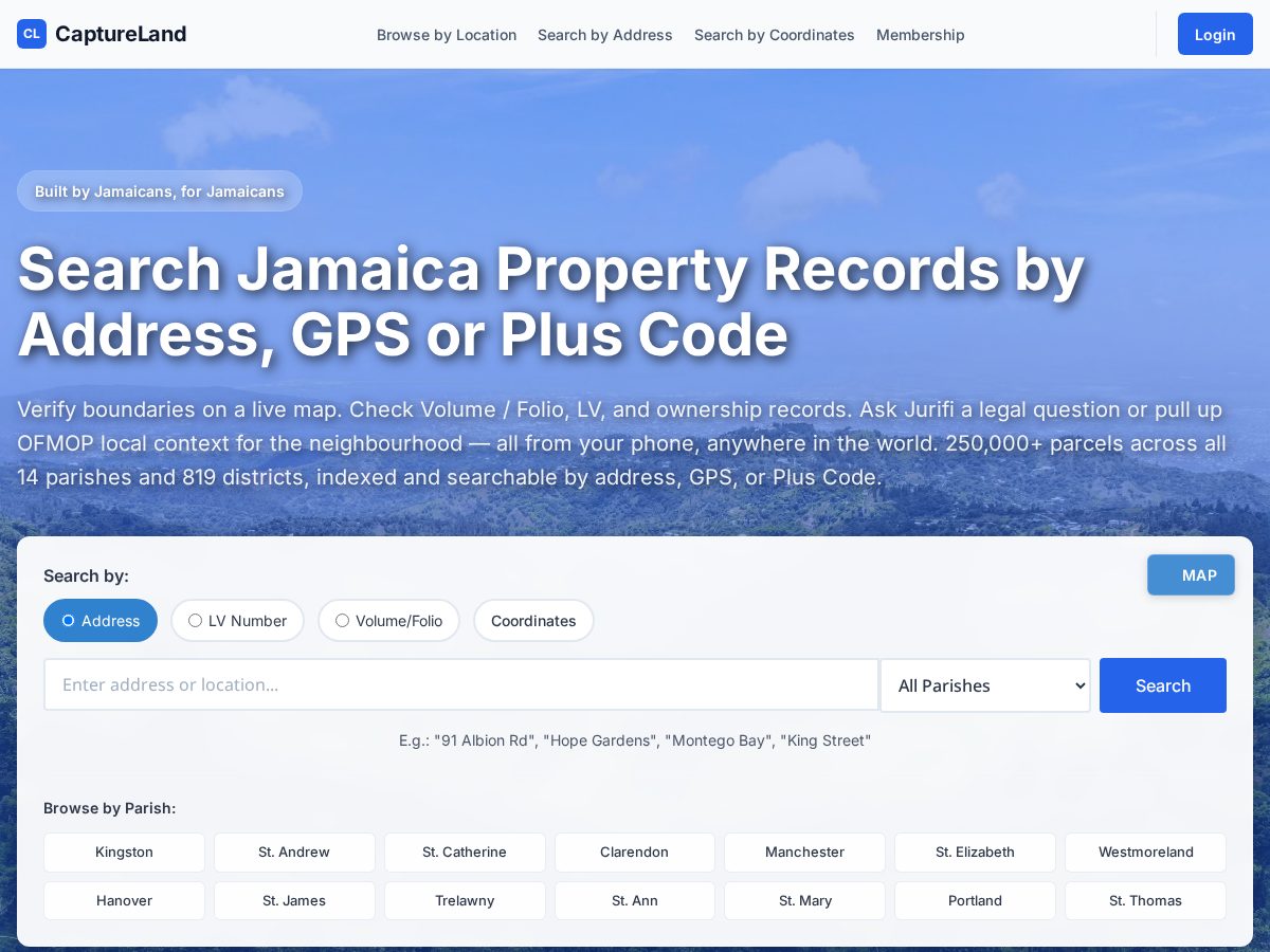 Landing-page snapshot of elandja.com