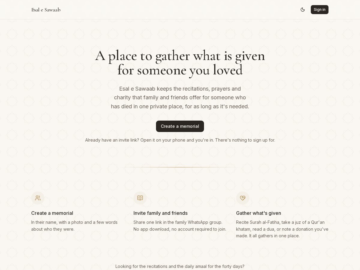 Landing-page snapshot of esalesawaab.com