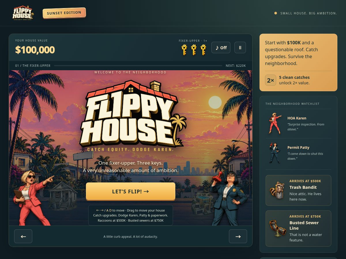 Landing-page snapshot of flippyhouse.com