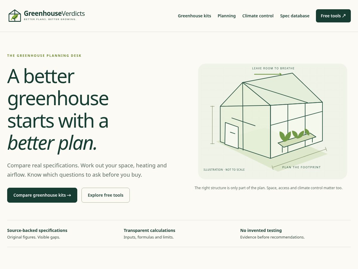 Landing-page snapshot of greenhouseverdicts.com