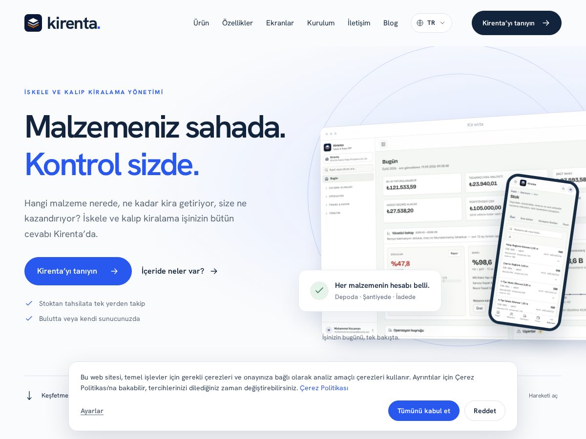 Landing-page snapshot of kirenta.net