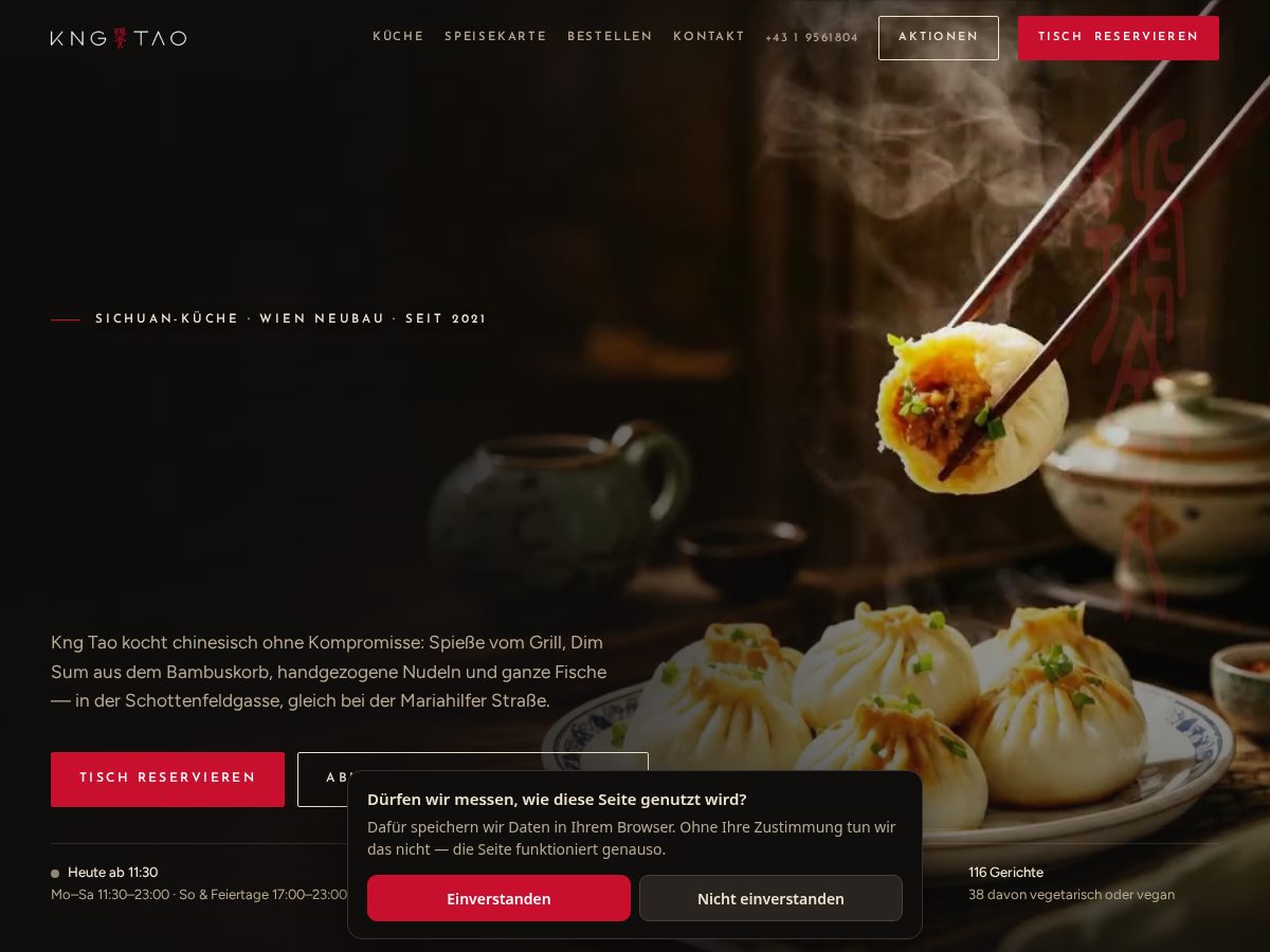 Landing-page snapshot of kngtao.com