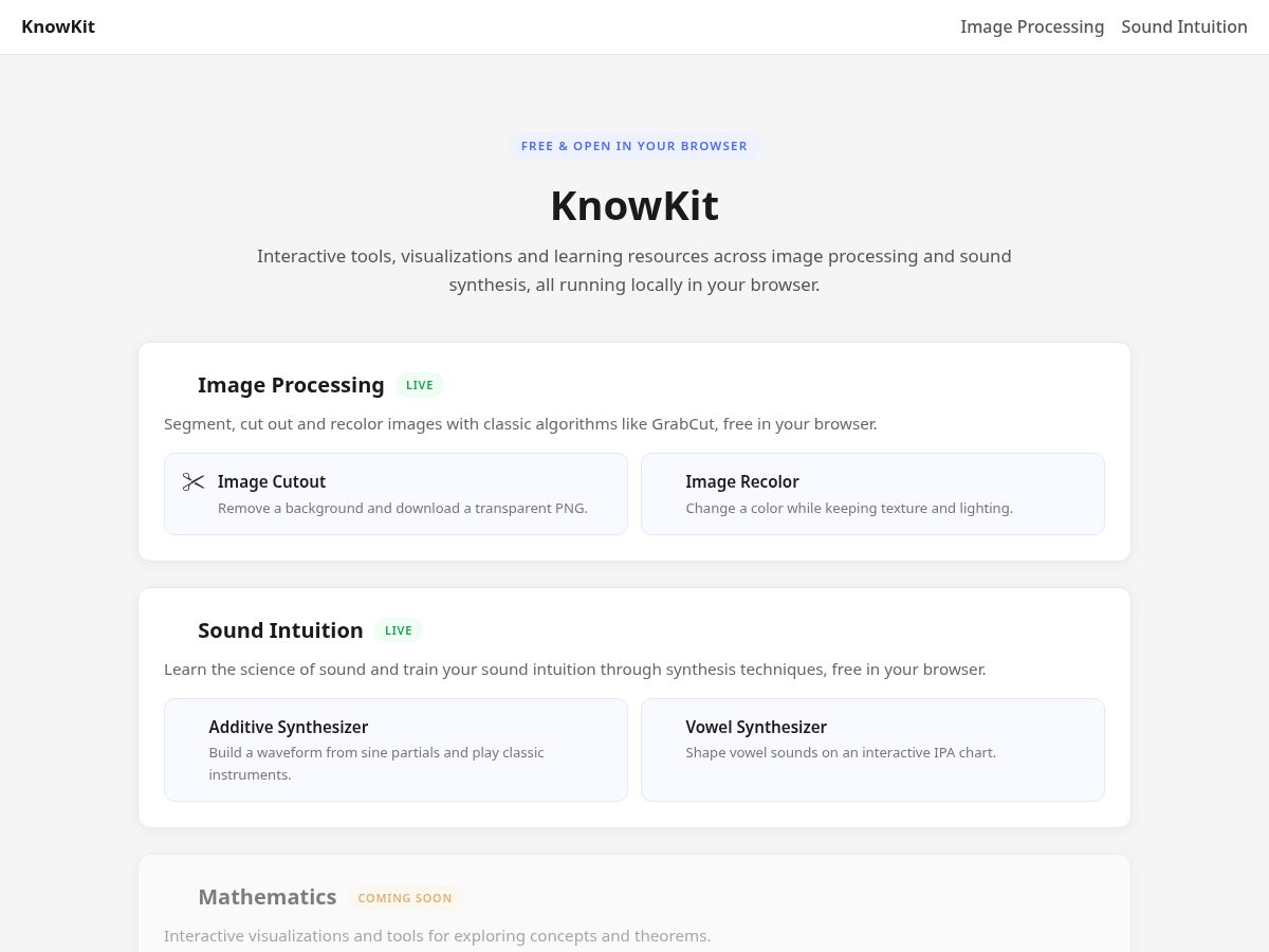Landing-page snapshot of knowkit.top