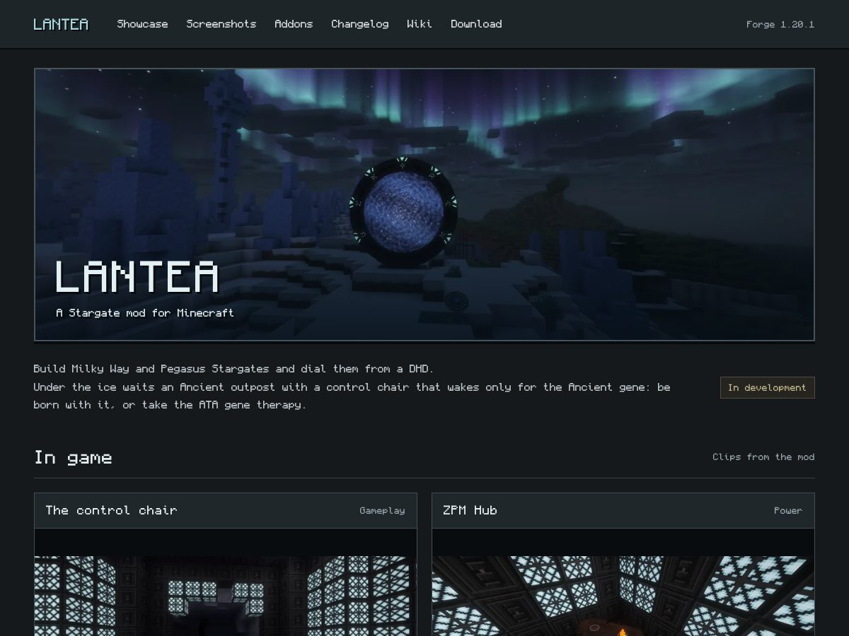 Landing-page snapshot of lantea.site