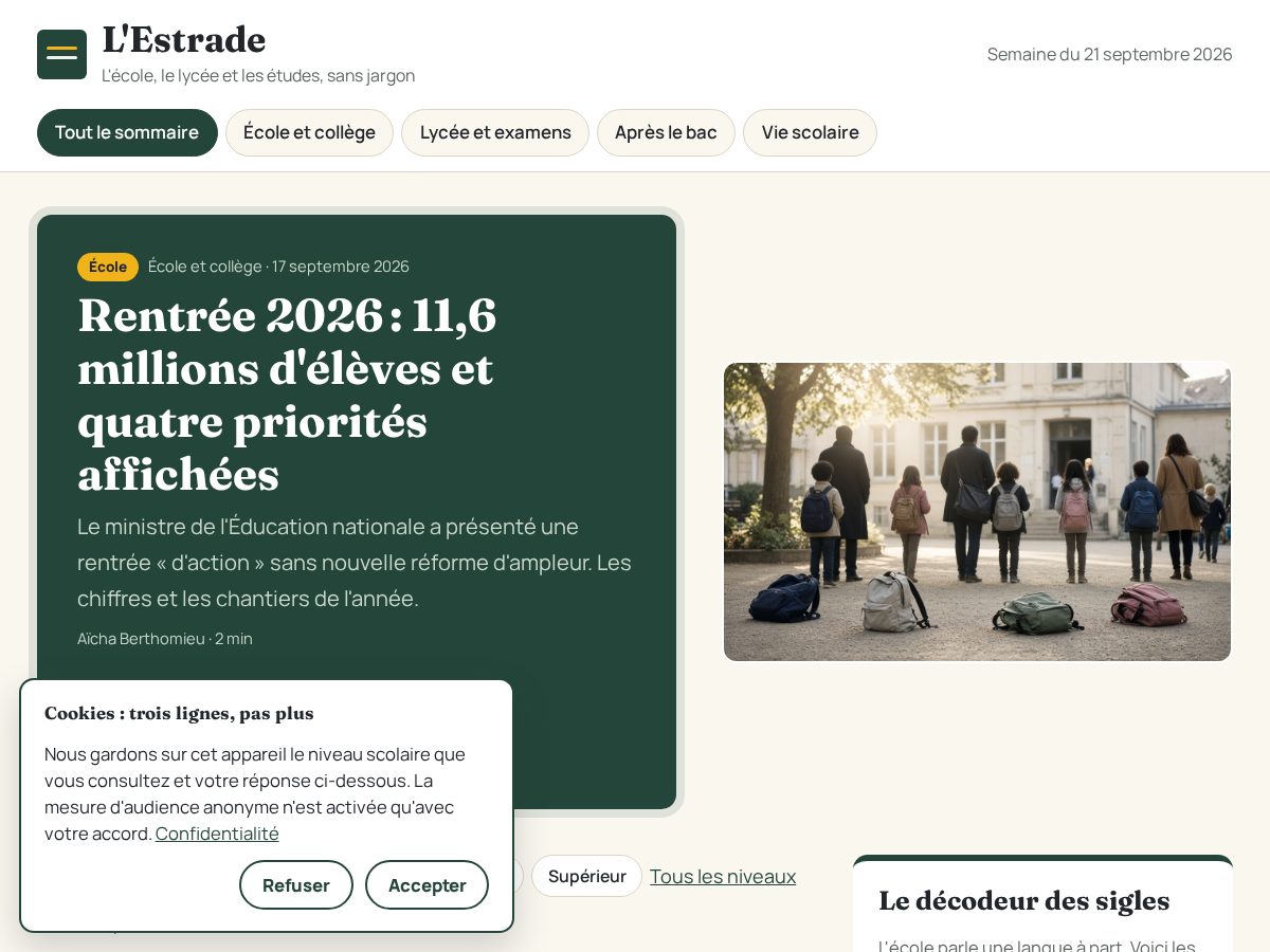 Landing-page snapshot of lestrade.info