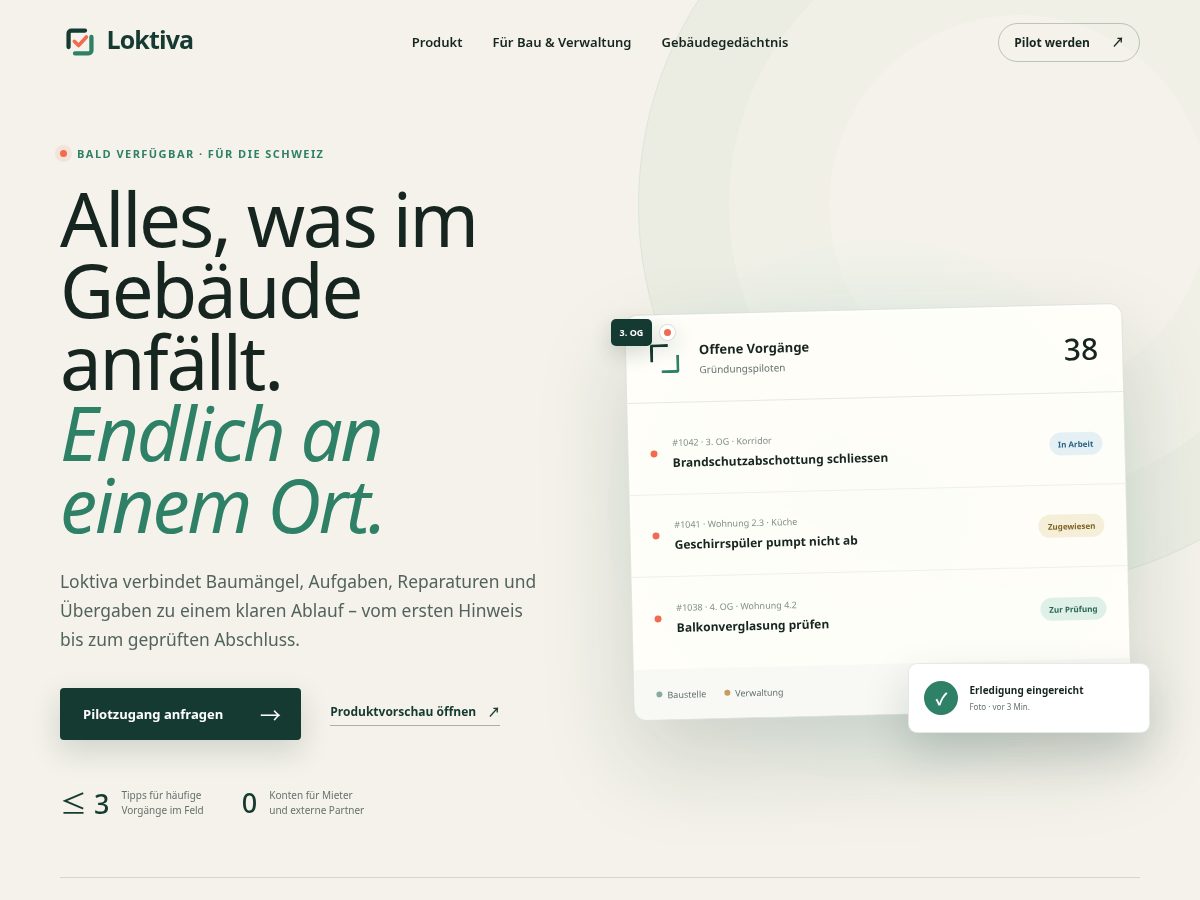 Landing-page snapshot of loktiva.com