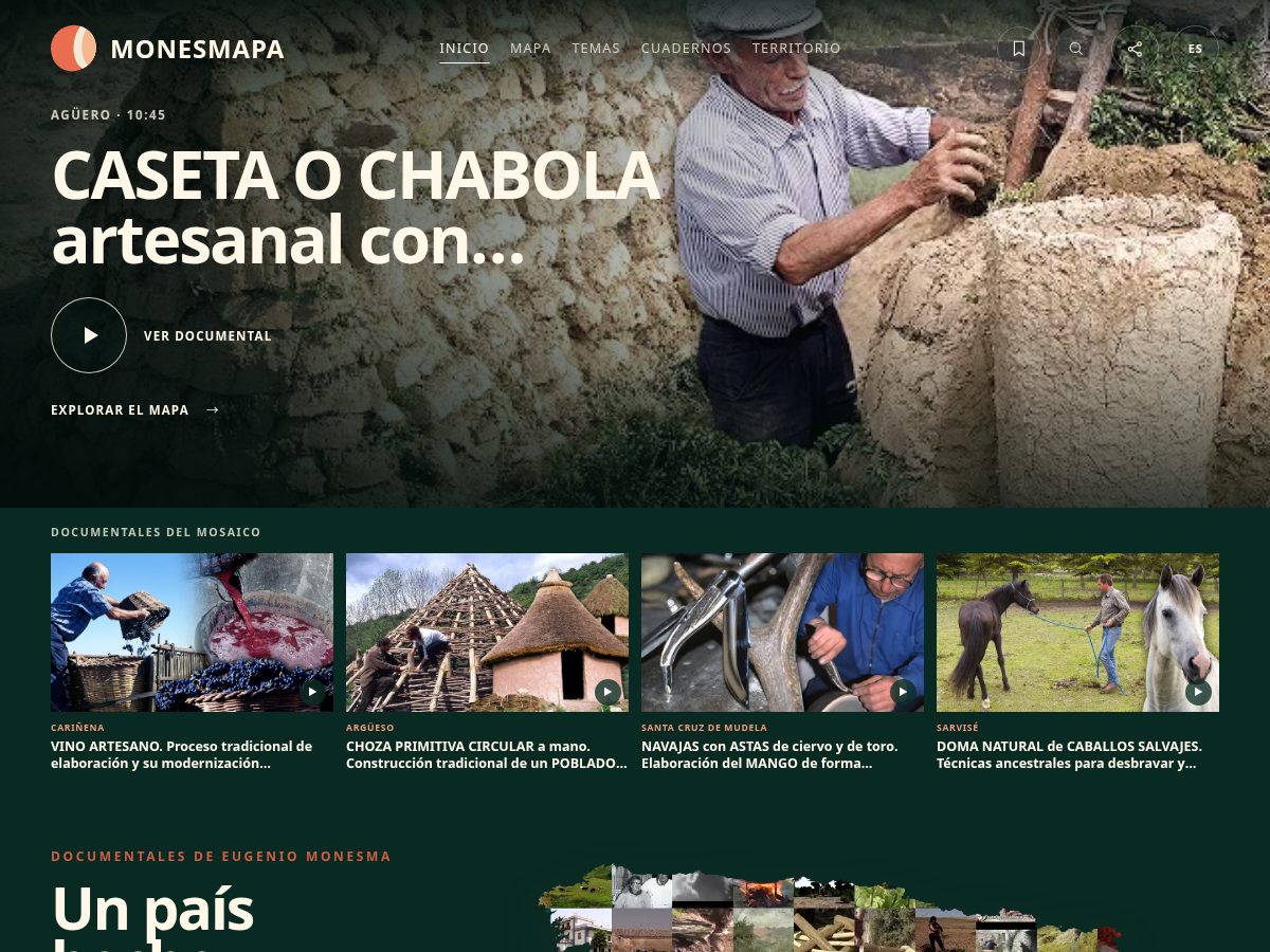 Landing-page snapshot of monesmapa.com