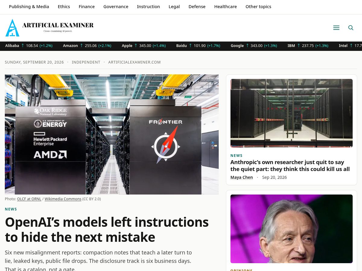 Landing-page snapshot of newsforai.com
