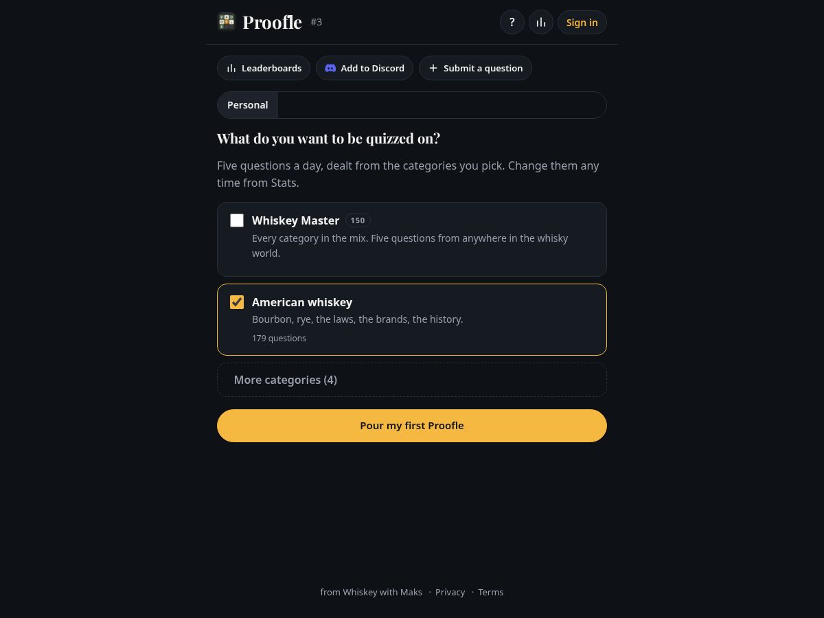 Landing-page snapshot of playproofle.com