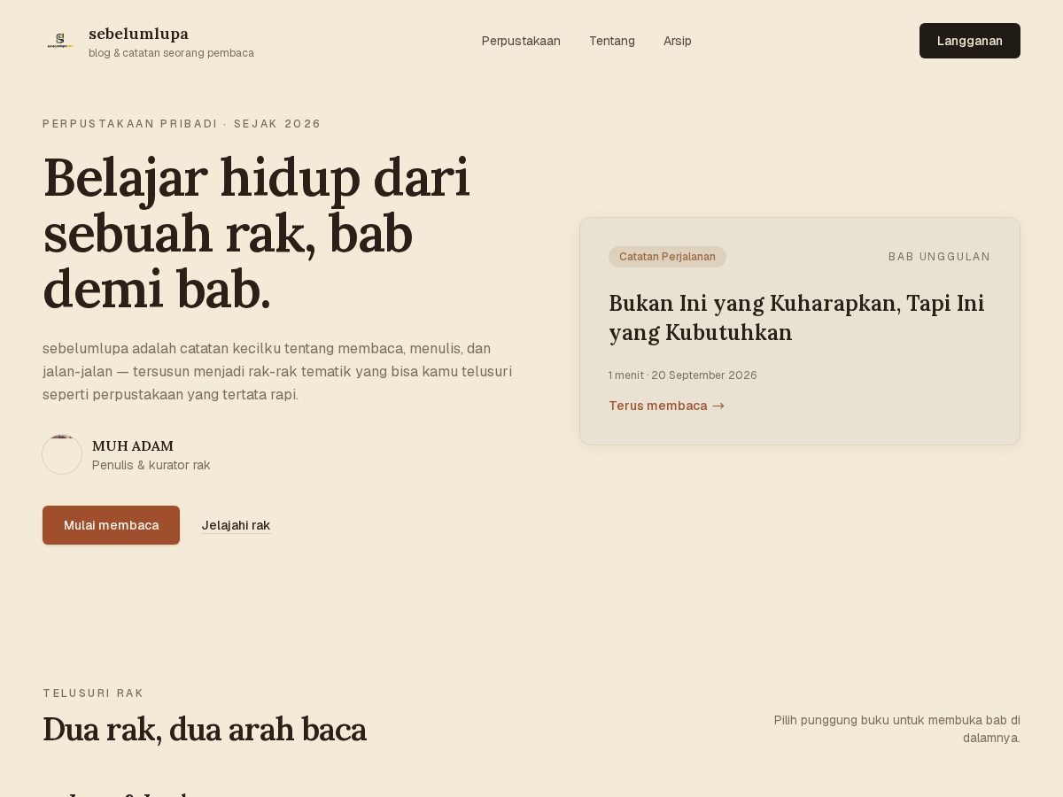 Landing-page snapshot of sebelumlupa.site