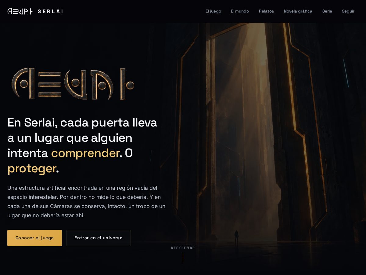 Landing-page snapshot of serlai.com