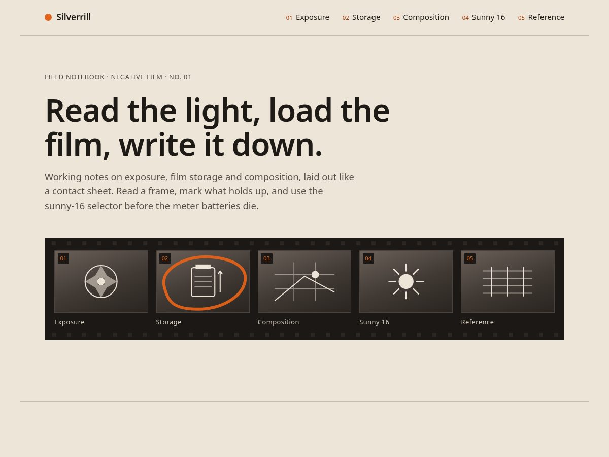 Landing-page snapshot of silverrill.space