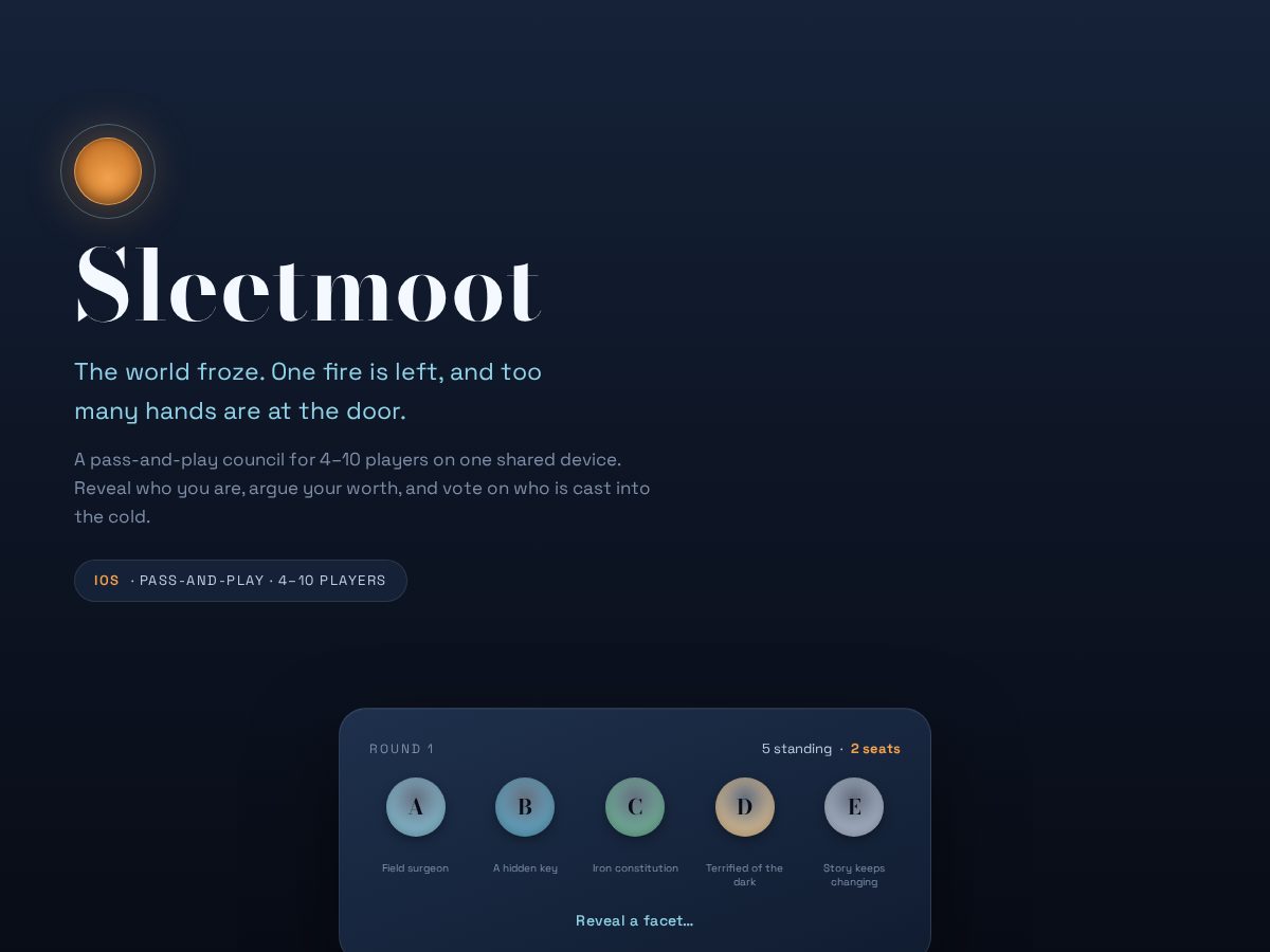 Landing-page snapshot of sleetmoot.sbs