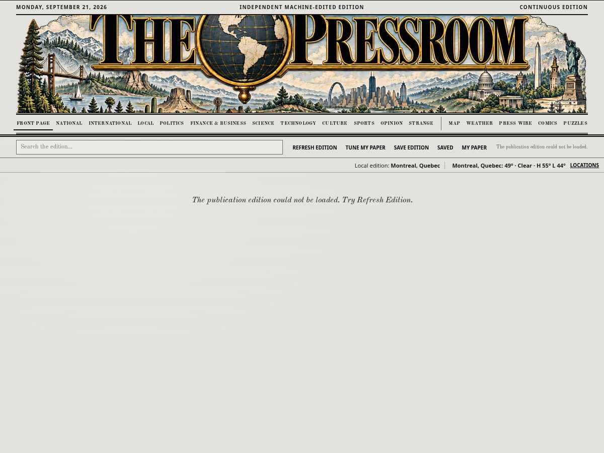 Landing-page snapshot of thepressroomdispatch.com