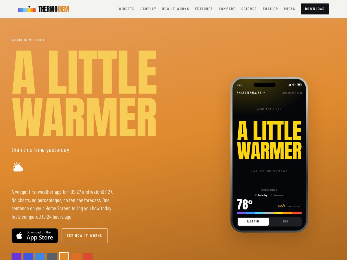 Landing-page snapshot of thermodiem.com