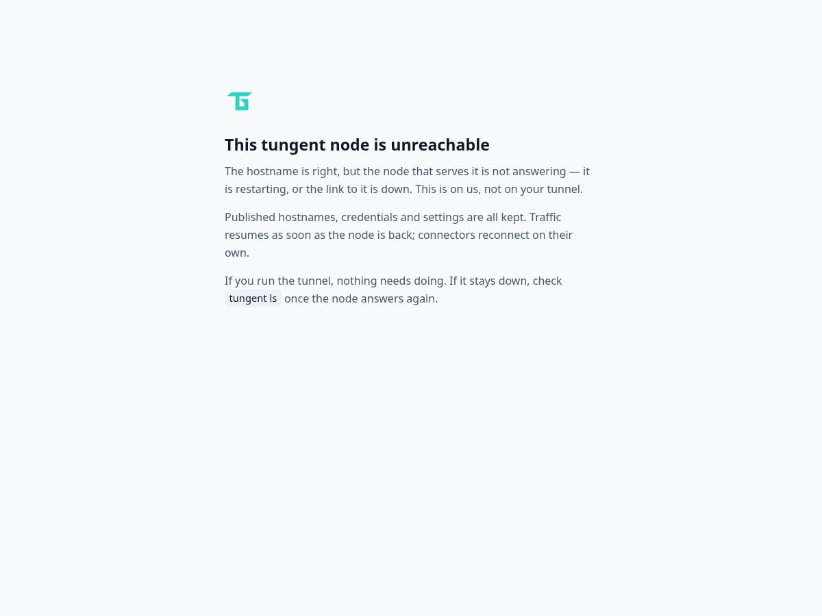 Landing-page snapshot of tungent.com