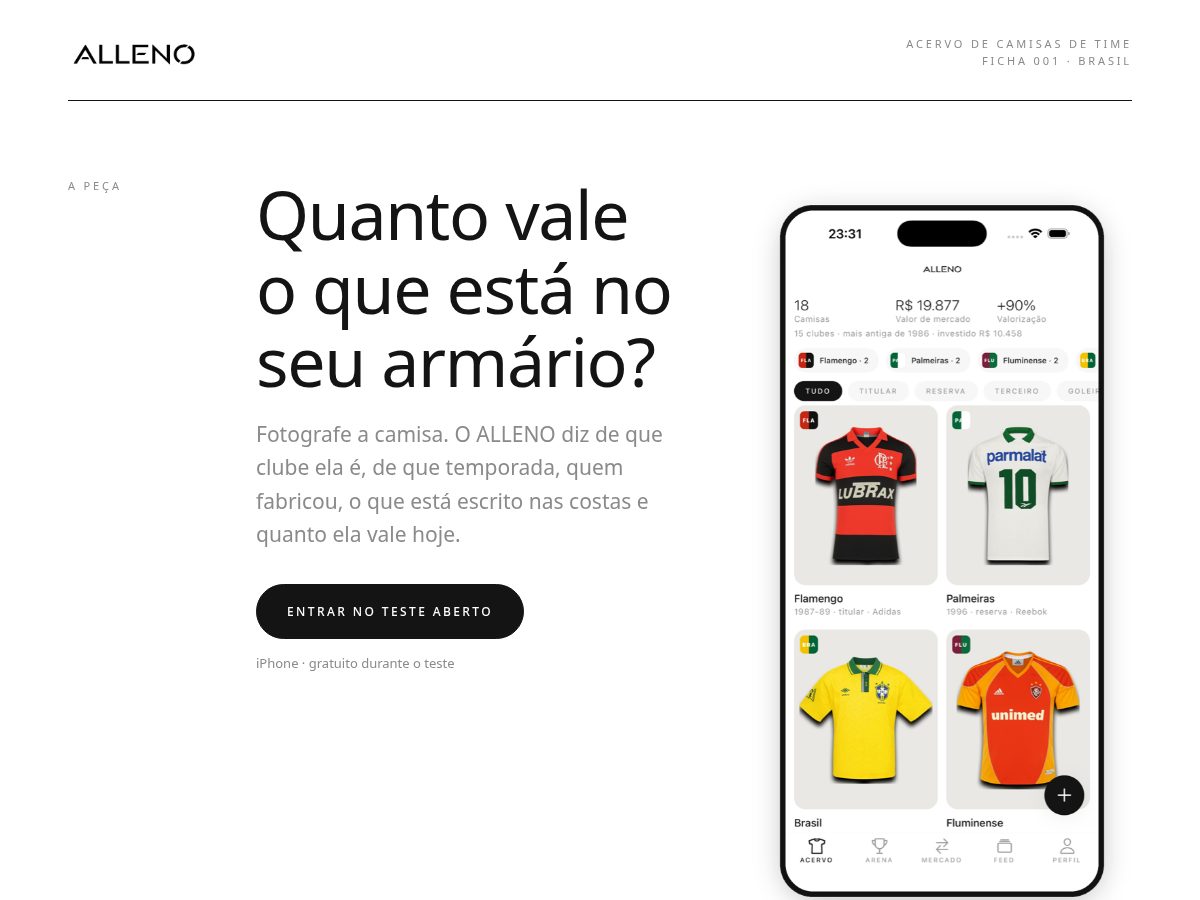 Landing-page snapshot of alleno.app