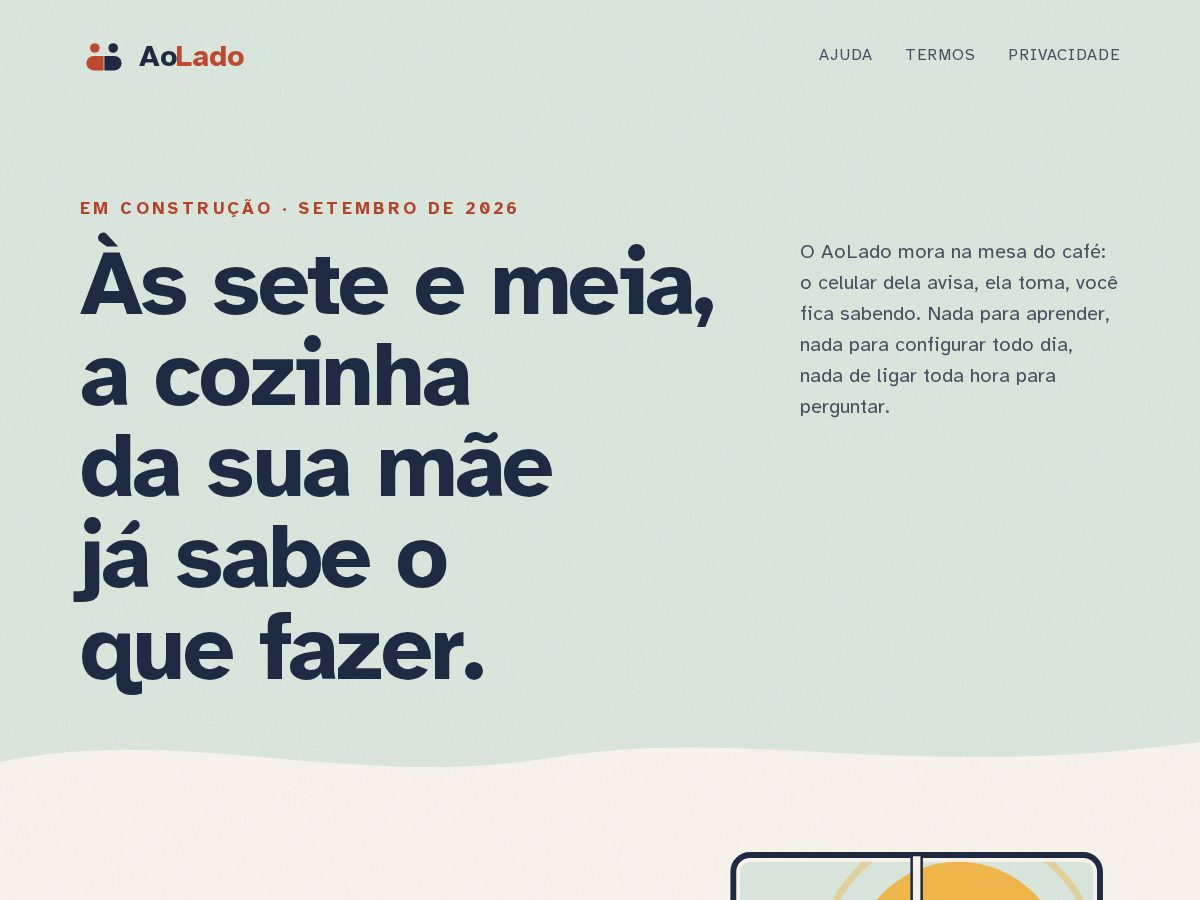 Landing-page snapshot of aolado.app