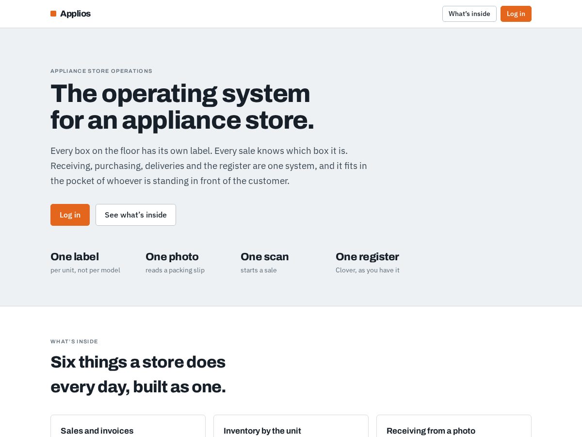 Landing-page snapshot of applios.app