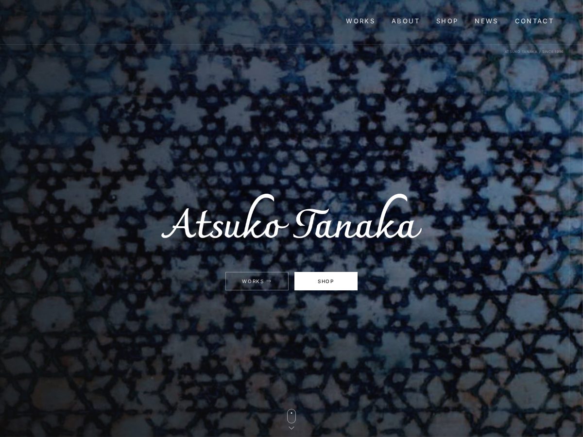 Landing-page snapshot of atsuko-t.com