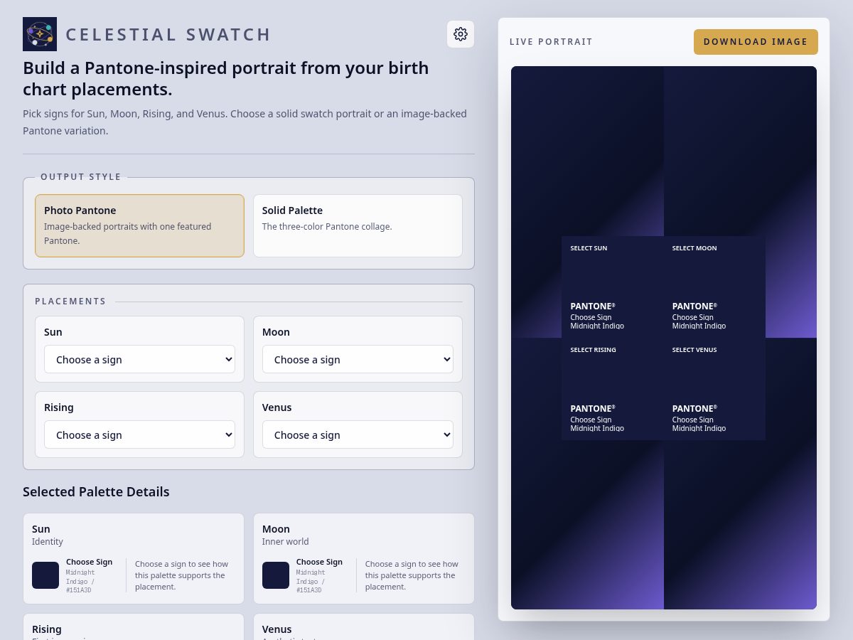 Landing-page snapshot of celestialswatch.com