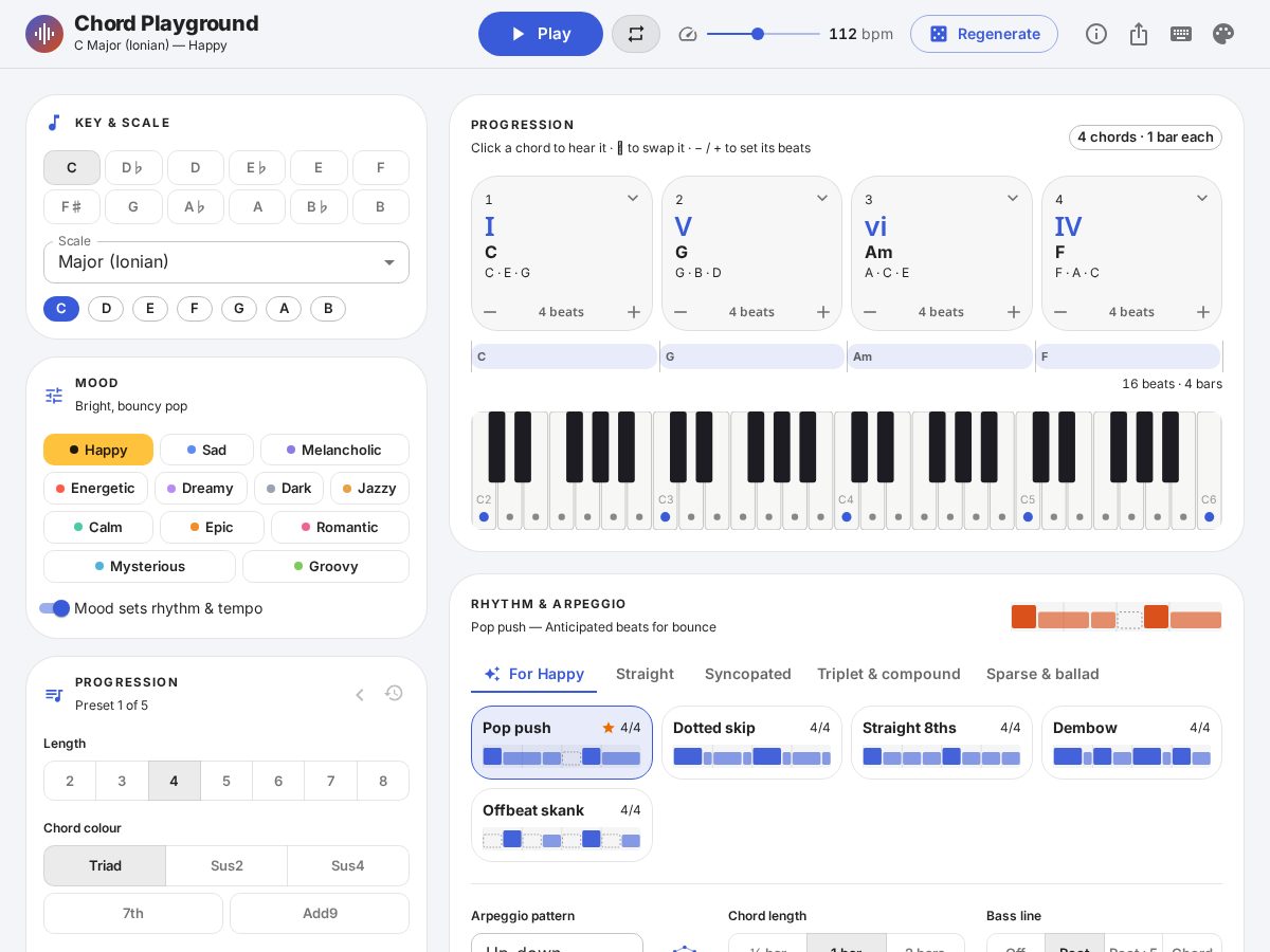 Landing-page snapshot of chordplayground.com