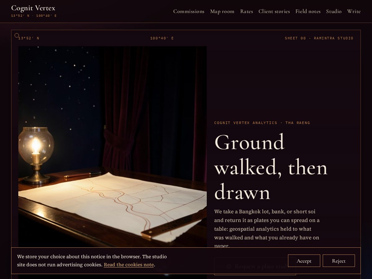 Landing-page snapshot of cognitvertex.click