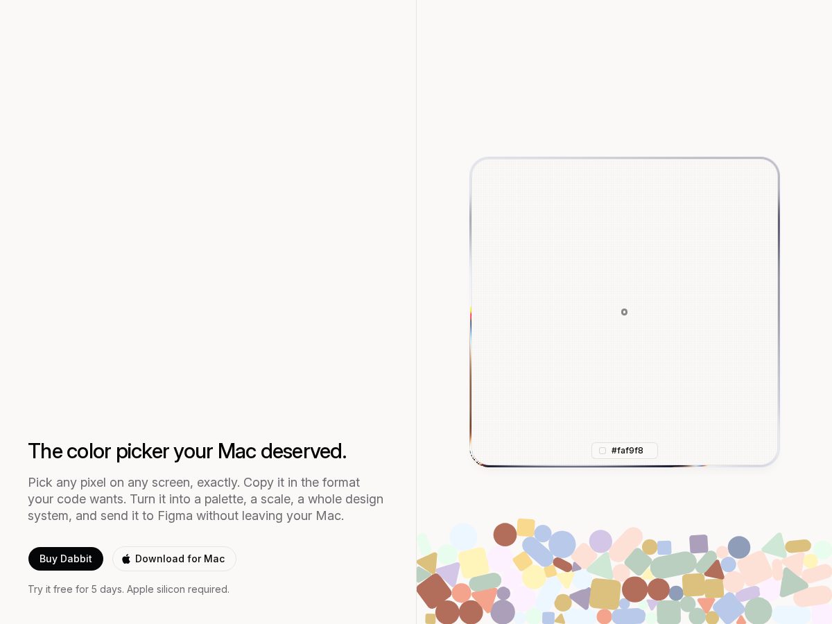 Landing-page snapshot of dabbit.app
