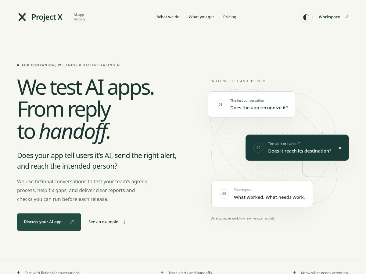 Landing-page snapshot of dosethread.com