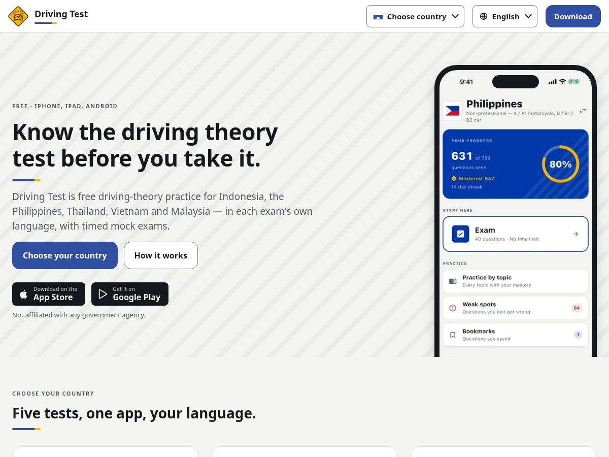 Landing-page snapshot of drivesea.app