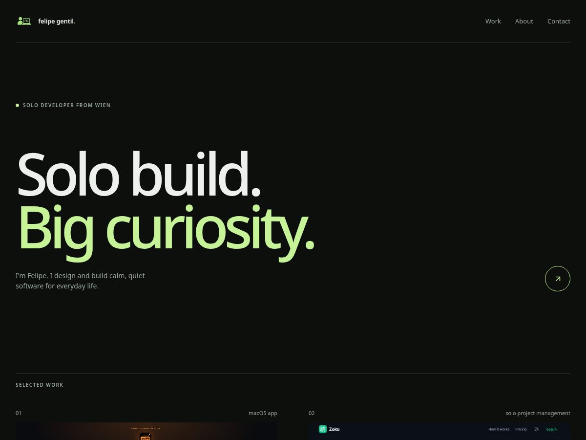 Landing-page snapshot of felipegentil-labs.org