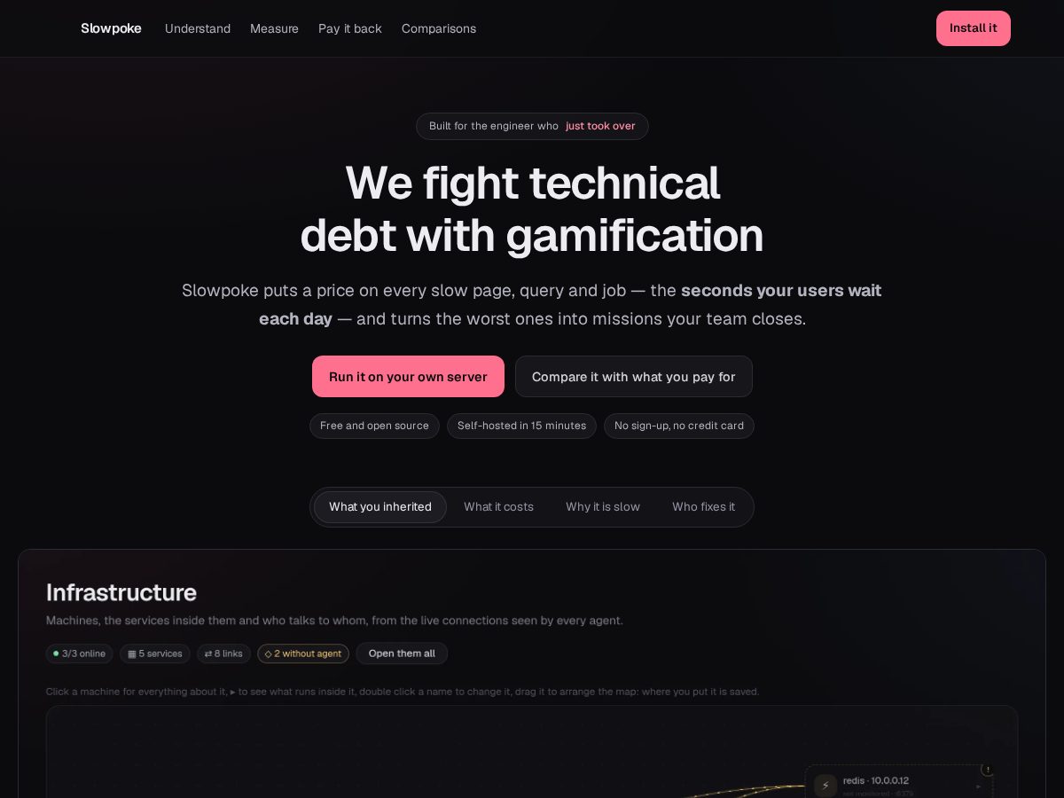 Landing-page snapshot of getslowpoke.com