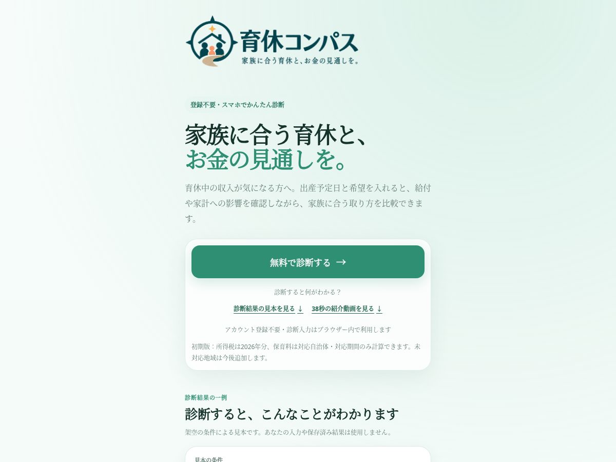 Landing-page snapshot of ikukyu-compass.com